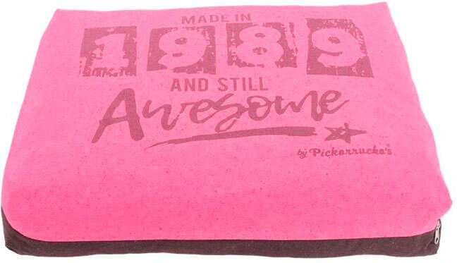 Almofada Puff Pickorruchos Retrô Reciclato Rosa - Tam. G