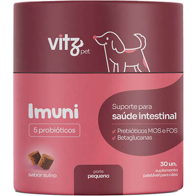 Suplemento Palatavel Vitz Pet Imuni para Cães Adultos de Porte Pequeno”
