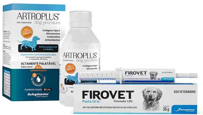 KIT Botupharma Anti-inflamatório Firovet Dog e Suplemento Vitamínico Artroplus - KIT