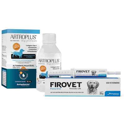 KIT Botupharma Anti-inflamatório Firovet Dog e Suplemento Vitamínico Artroplus - KIT”