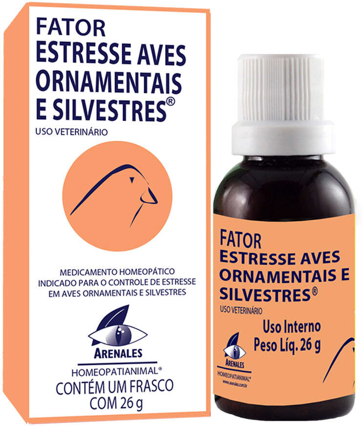 Sistema de Terapia Arenales Fator Estresse Aves Ornamentais e Silvestres - 26 g