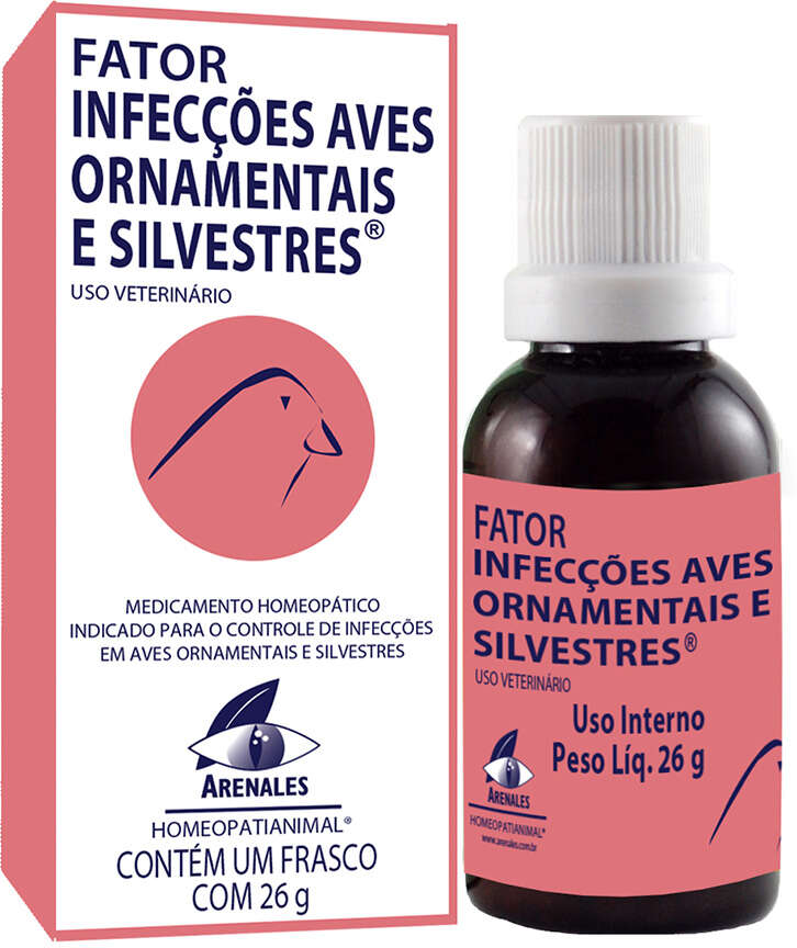 Sistema de Terapia Arenales Fator Infecções Aves Ornamentais e Silvestres - 26 g