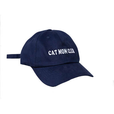 Boné Cat Mom Club Marinho