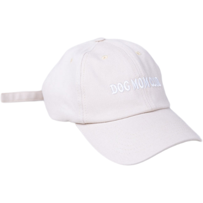 “Boné Dog Mom Club Bege”