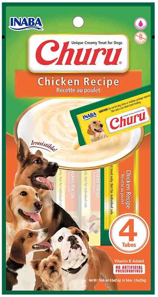 Petisco Churu para Cães Sabor Frango - 1 Pacote (4 Unidades)