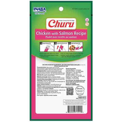 Petisco Churu para Dog Sabor Frango com Salmão