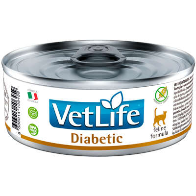 Ração Úmida Farmina Vet Life Diabetic para Gatos Adultos”