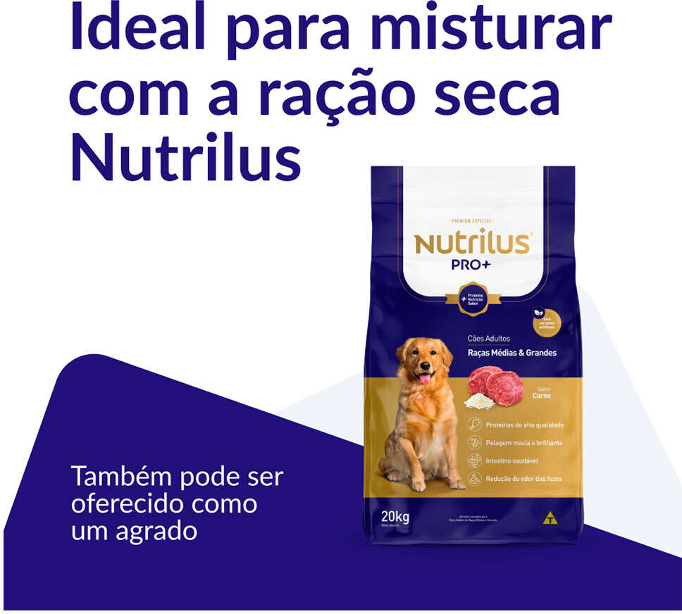 Ração Úmida Nutrilus Sabor Carne para Cães Adultos - 100g