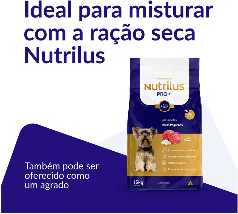 Ração Úmida Nutrilus Sabor Cordeiro para Cães Adultos de Porte Pequeno - 100g