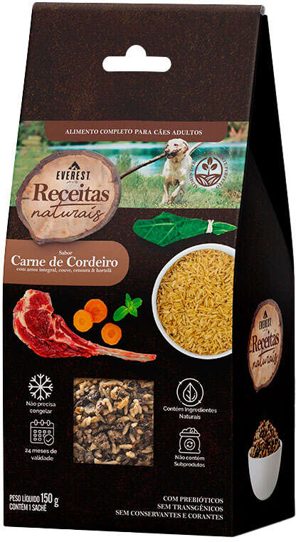 Alimento Natural Everest Receitas Naturais Carne de Cordeiro para Cães - 150 g