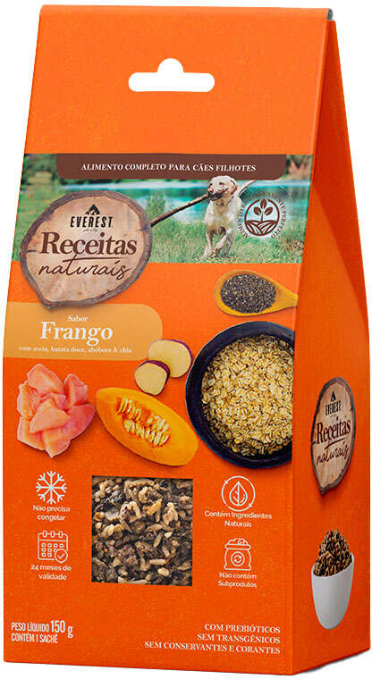 Alimento Natural Everest Receitas Naturais Frango para Cães Filhotes - 150 g