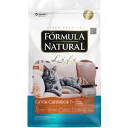 Ração Seca Fórmula Natural Life para Gatos Castrados Sabor Frango e Salmão 7+ - 7Kg