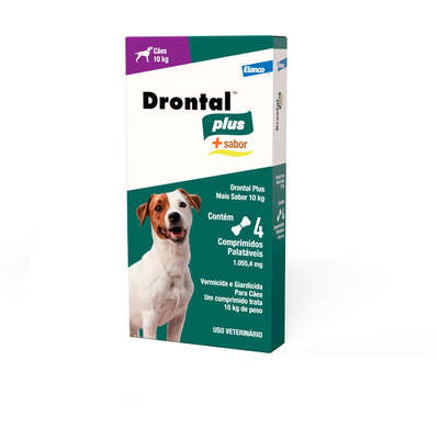 Vermífugo Elanco Drontal Plus Sabor para Carne - Cães 10 Kg”