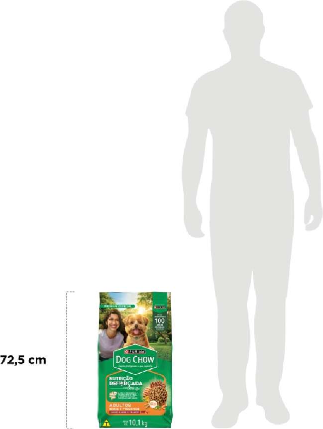 Ração Seca Nestlé Purina Dog Chow Extra Life Cães Adultos Carne, Frango e Arroz Raças Mini e Pequenas - 10,1Kg