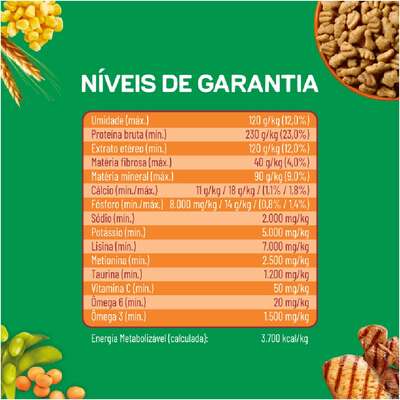 Ração Seca Nestlé Purina Dog Chow Extra Life Cães Adultos Carne, Frango e Arroz Raças Mini e Pequenas