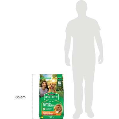 Ração Seca Nestlé Purina Dog Chow Extra Life Cães Adultos Carne, Frango e Arroz Raças Mini e Pequenas