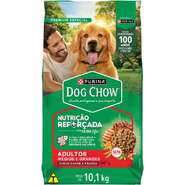 Ração Seca Nestlé Purina Dog Chow Extra Life Carne, Frango e Arroz Cães Adultos Raças Médias e Grandes - 10,1Kg