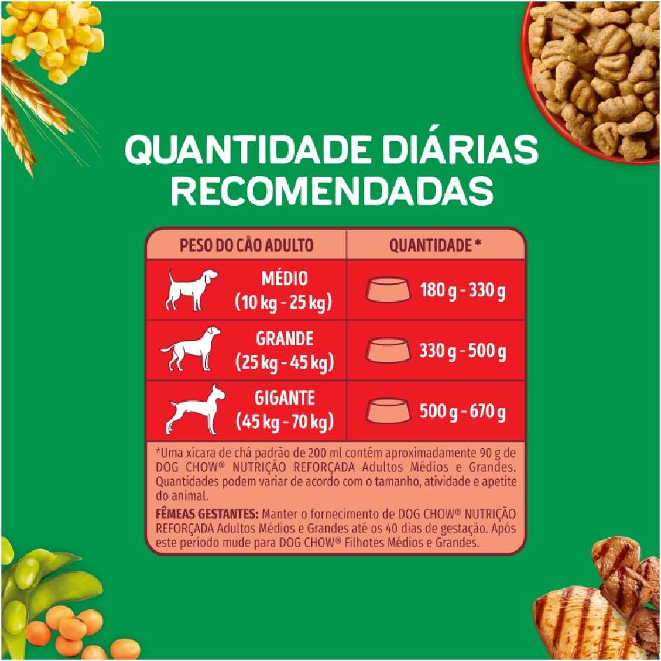 Ração Seca Nestlé Purina Dog Chow Extra Life Carne e Frango para Cães Adultos de Todas as Raças - 15Kg