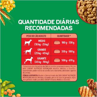Ração Seca Nestlé Purina Dog Chow Extra Life Carne, Frango e Arroz Cães Adultos Todas as Raças