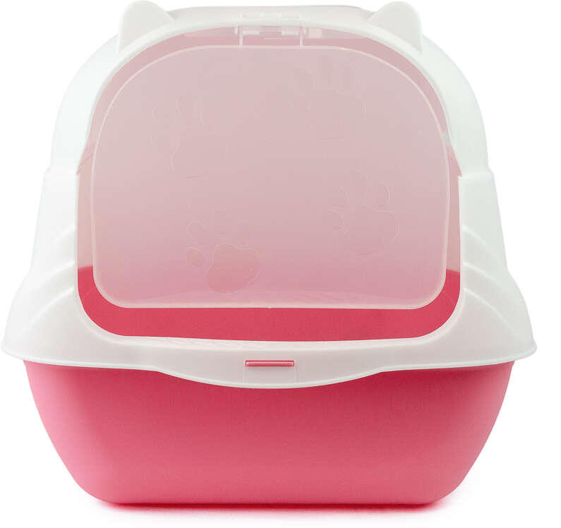 Banheiro Higiênico Meau Classic Rosa para Gatos - Tam. Único