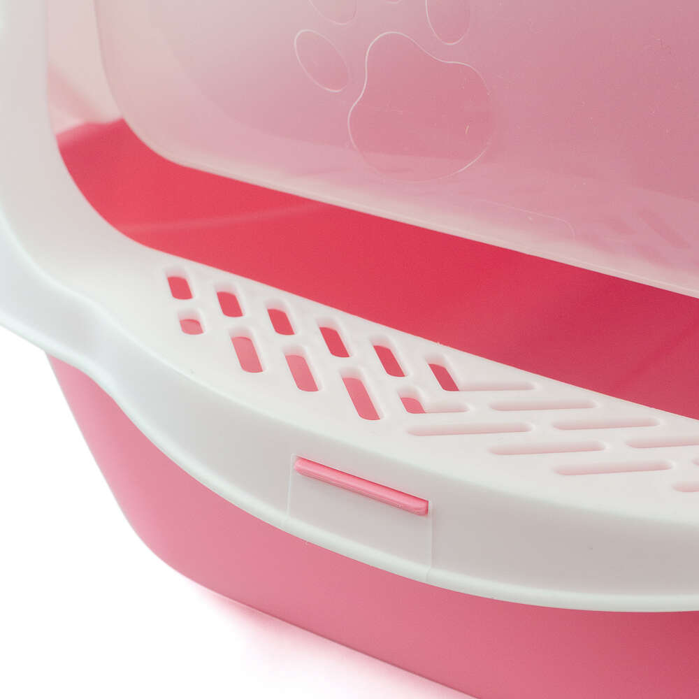 Banheiro Higiênico Meau Classic Rosa para Gatos - Tam. Único