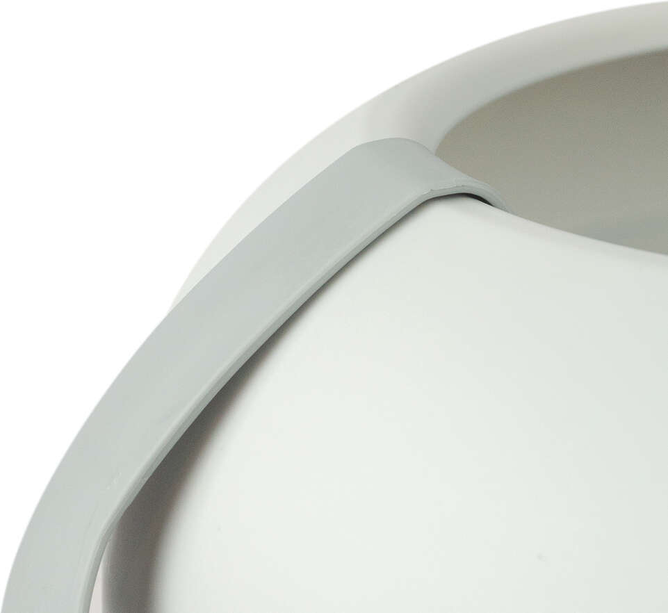 Caixa de Areia Meau Oval com Pá Cinza para Gatos - Tam. Único