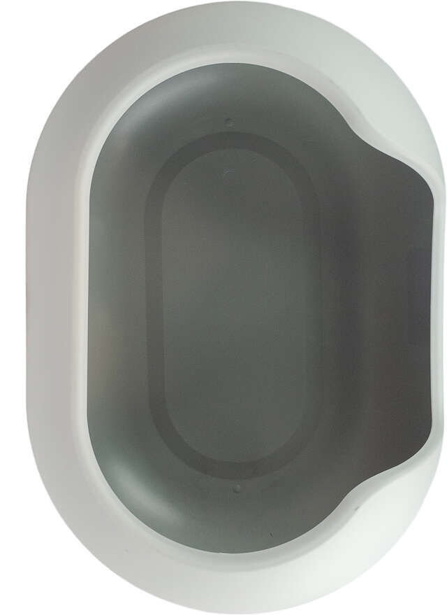 Caixa de Areia Meau Oval com Pá Cinza para Gatos - Tam. Único