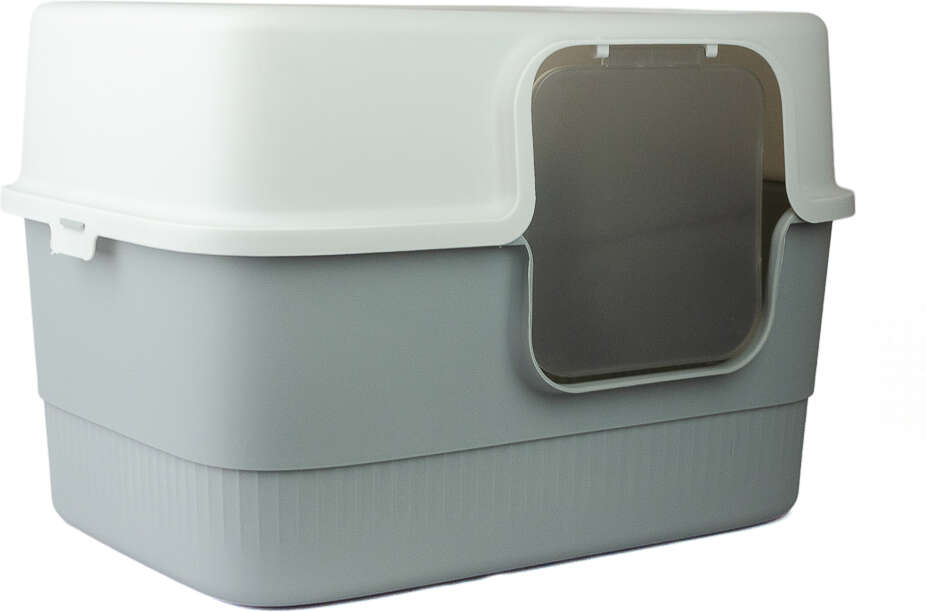 Banheiro Higiênico Meau Luxo Cinza para Gatos - Tam. Único