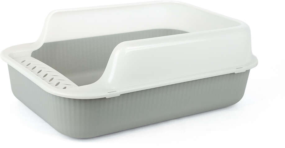 Caixa de Areia Meau Classic Front com Pá Cinza para Gatos - Tam. Único