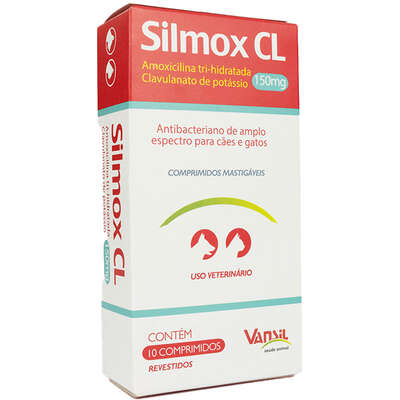 Antibacteriano Vansil Silmox CL para Cães e Gatos
