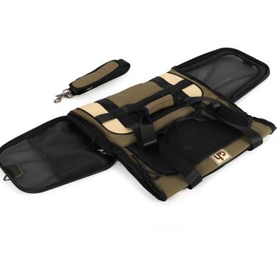 Bolsa de Transporte Abertura Dupla Up4you Camp Bege para Cães e Gatos