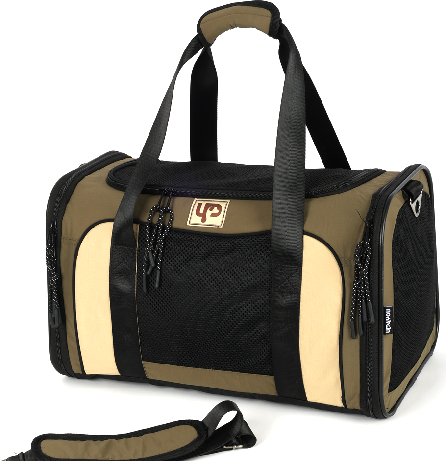Bolsa de Transporte Abertura Dupla Up4you Camp Bege para Cães e Gatos - Tam. Único