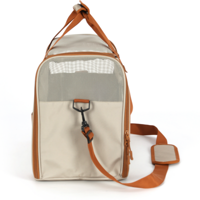 Bolsa de Transporte Média Up4you Plush Bege para Cães e Gatos”