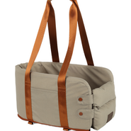 Bolsa de Transporte para console de carro Up4you Plush Bege para Cães e Gatos - Tam. Único