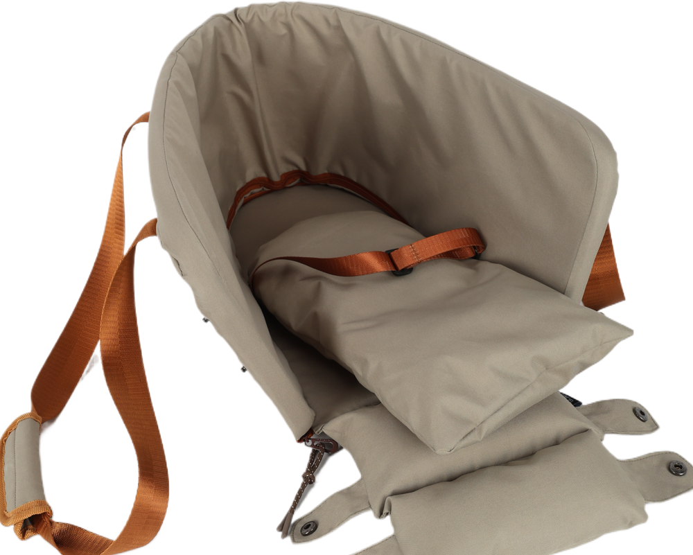 Bolsa de Transporte para console de carro Up4you Plush Bege para Cães e Gatos - Tam. Único