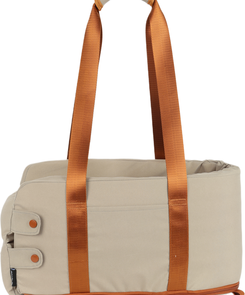 Bolsa de Transporte para console de carro Up4you Plush Bege para Cães e Gatos - Tam. Único