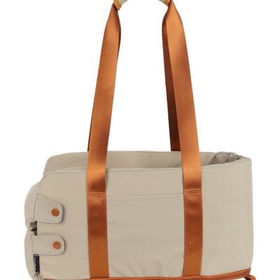 Bolsa de Transporte para console de carro Up4you Plush Bege para Cães e Gatos