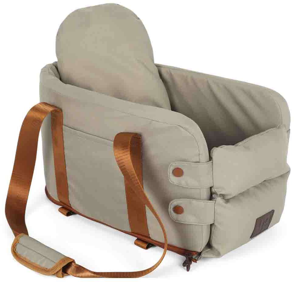 Bolsa de Transporte para console de carro Up4you Plush Bege para Cães e Gatos - Tam. Único