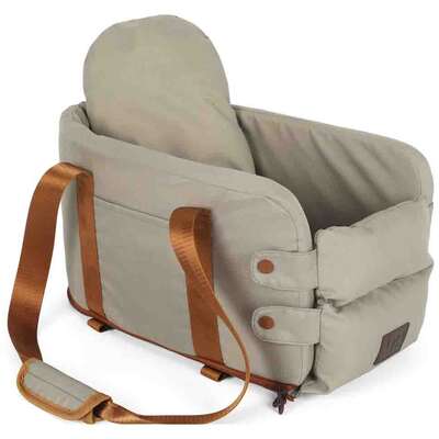 Bolsa de Transporte para console de carro Up4you Plush Bege para Cães e Gatos
