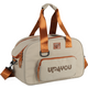 Bolsa de Transporte para Viagens Up4you Plush Bege para Cães e Gatos