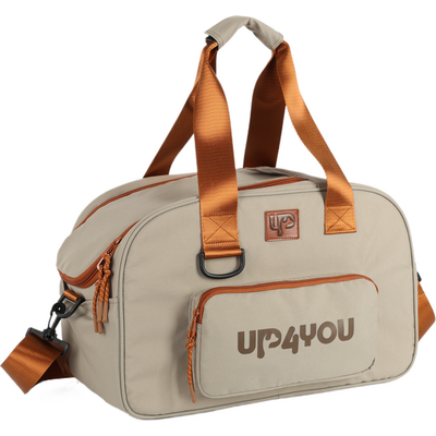 Bolsa de Transporte para Viagens Up4you Plush Bege para Cães e Gatos