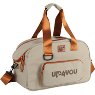 Bolsa de Transporte para Viagens Up4you Plush Bege para Cães e Gatos - Tam. Único