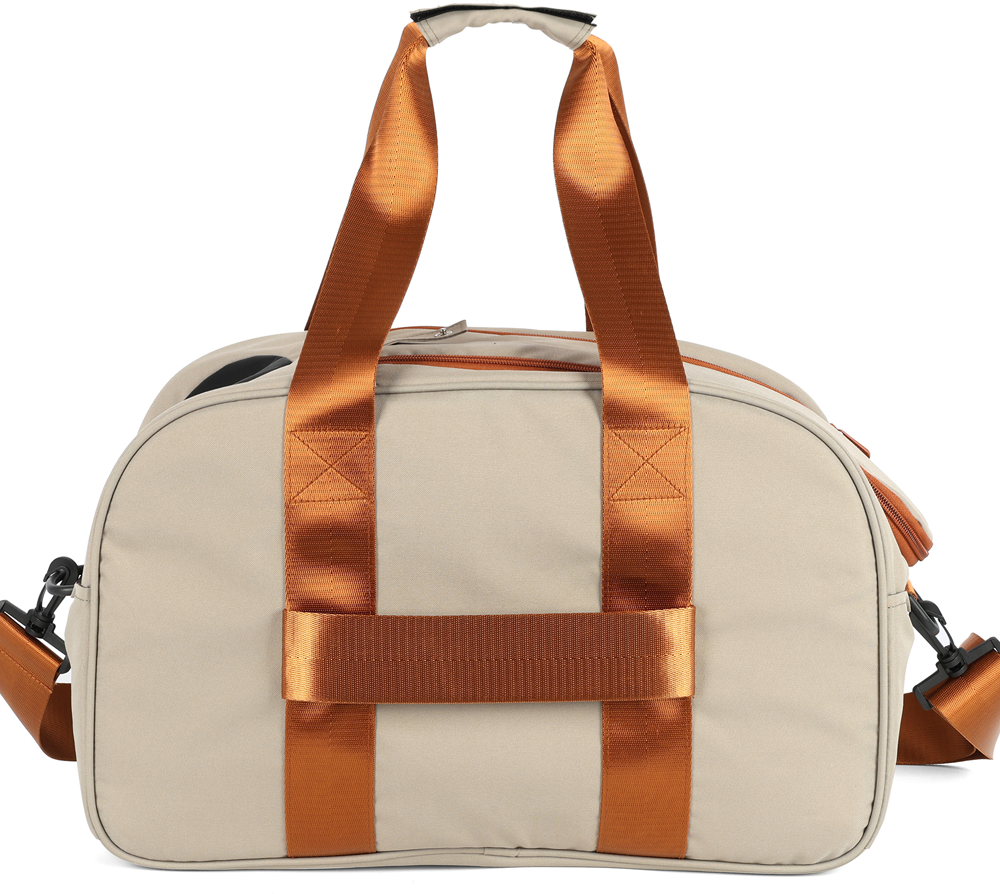 Bolsa de Transporte para Viagens Up4you Plush Bege para Cães e Gatos - Tam. Único