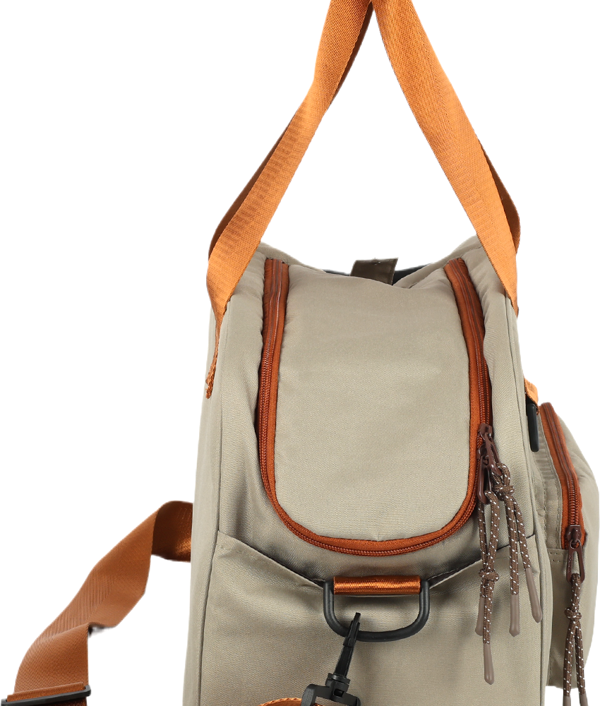 Bolsa de Transporte para Viagens Up4you Plush Bege para Cães e Gatos - Tam. Único