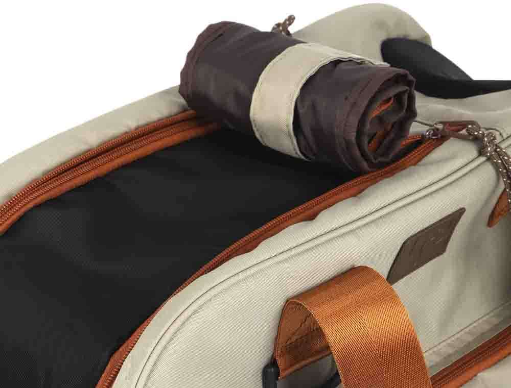 Bolsa de Transporte para Viagens Up4you Plush Bege para Cães e Gatos - Tam. Único