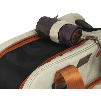 Bolsa de Transporte para Viagens Up4you Plush Bege para Cães e Gatos