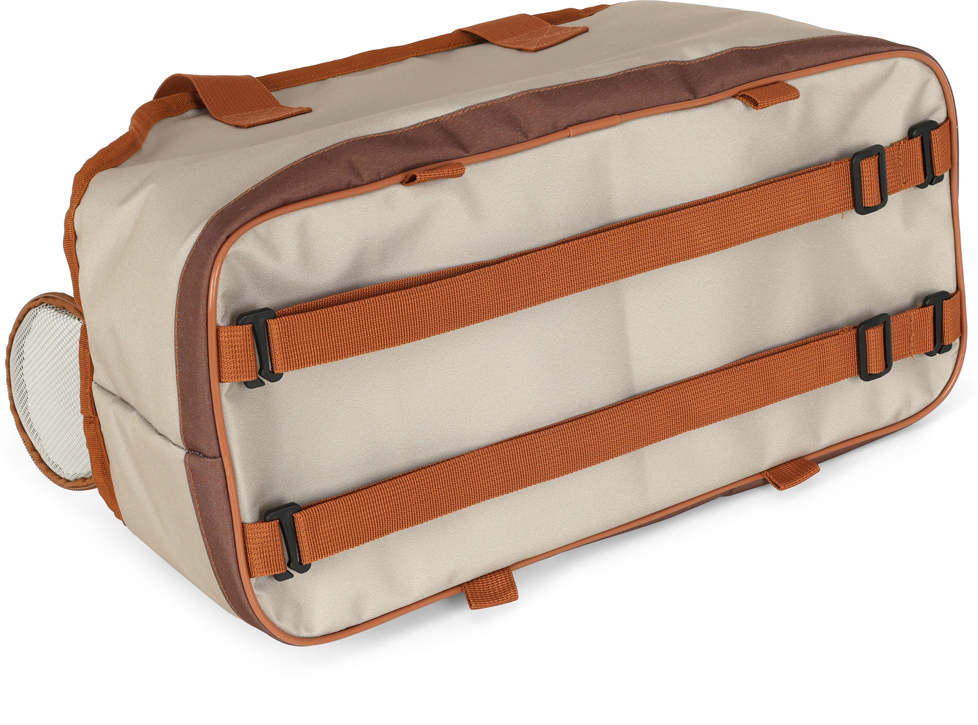 Bolsa de Transporte Pequena Up4you Plush Bege para Cães e Gatos - Tam. Único