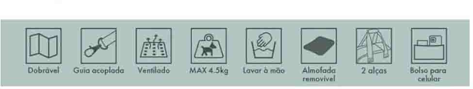 Bolsa Transportadora Up4you Plush Bege para Cães e Gatos - Tam. Único