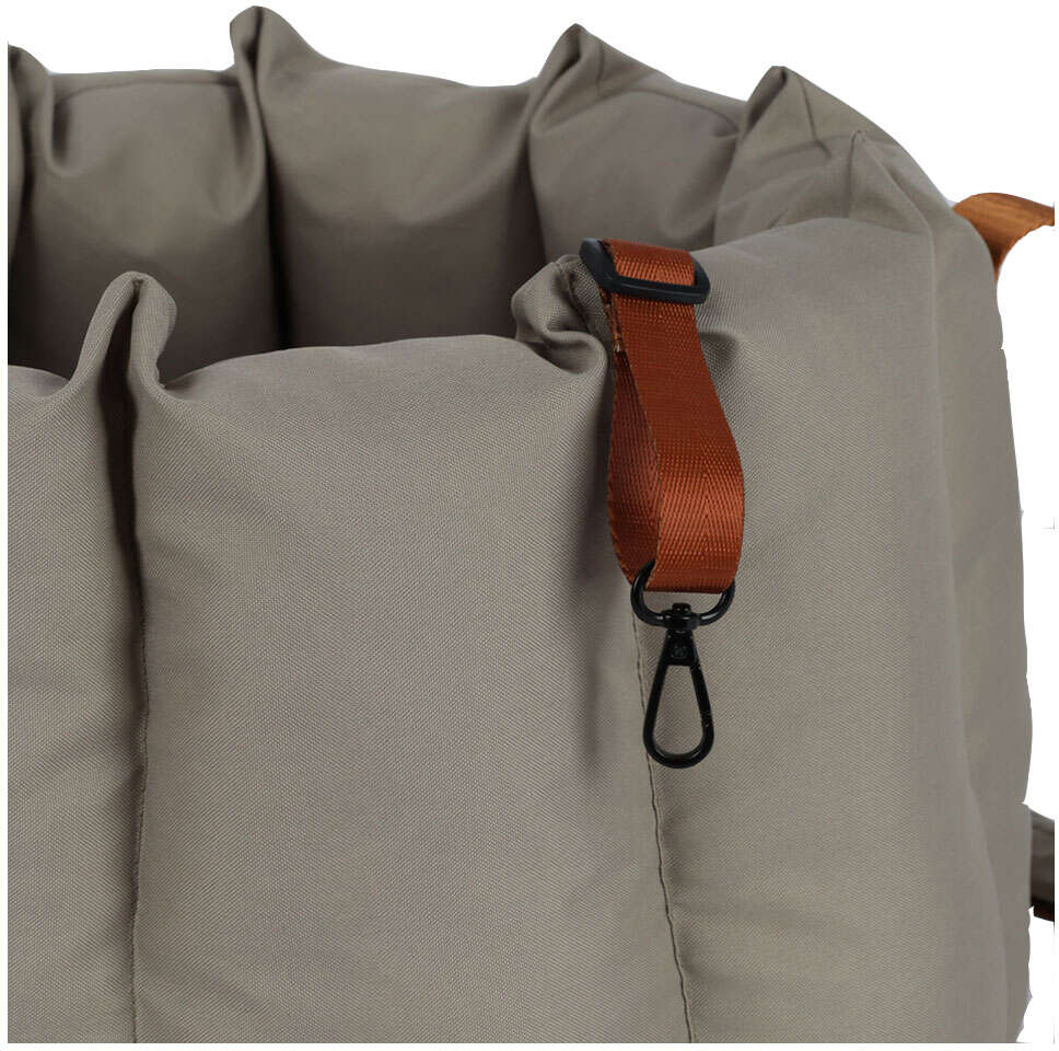 Bolsa Transportadora Up4you Plush Bege para Cães e Gatos - Tam. Único