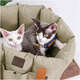 Bolsa Transportadora Up4you Plush Bege para Cães e Gatos